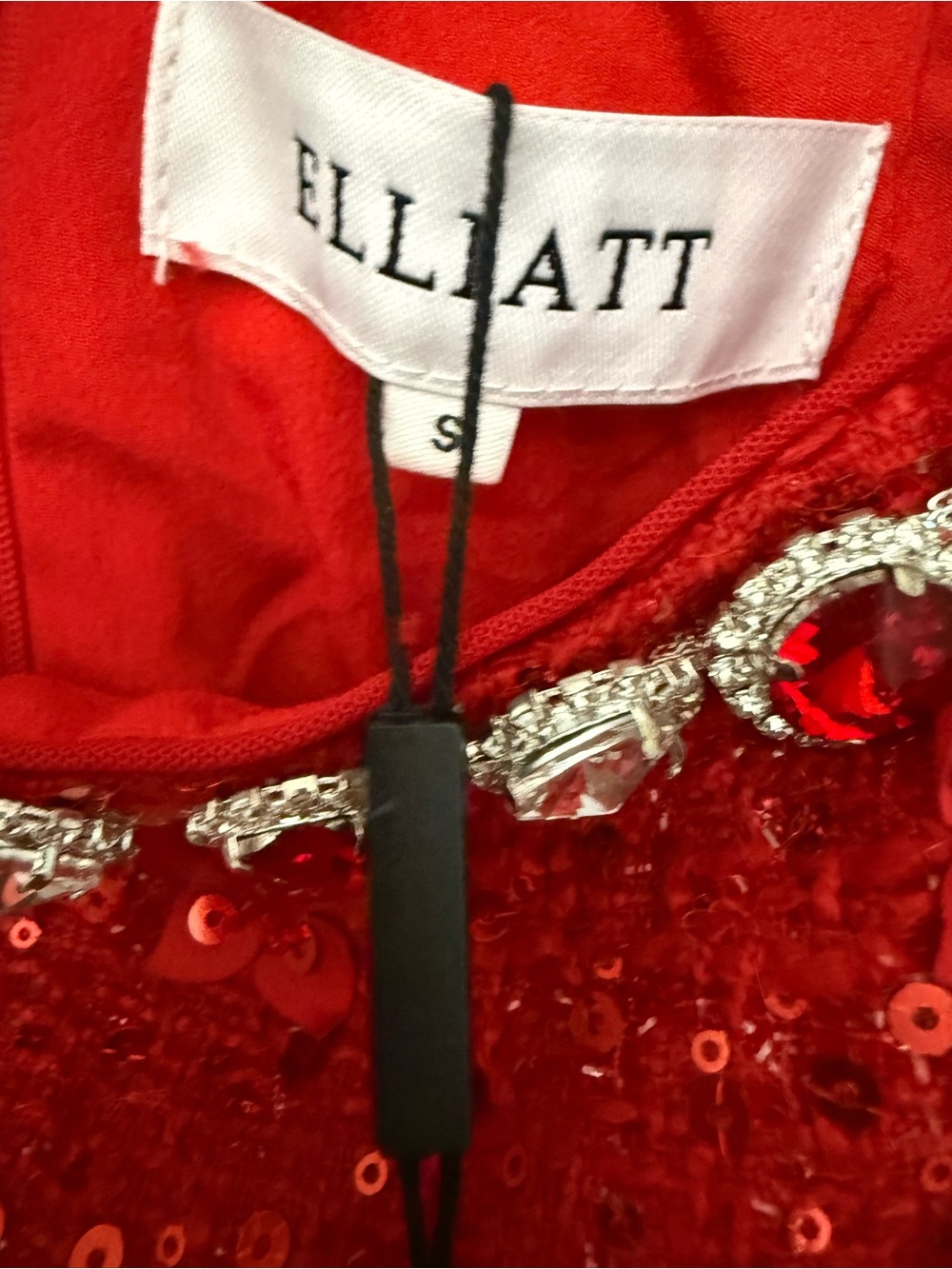 elliatt Adeline Embellished Sequin Tweed Cocktail Minidress Size:S $278 - Picture 10 of 12